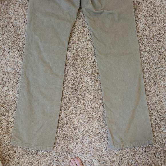 NWT WOMENS GAP LONG & LEAN CORDUROY BEIGE  PANTS SIZE 1 INSEAM 31.5" WAISTS 15" - Picture 6 of 9